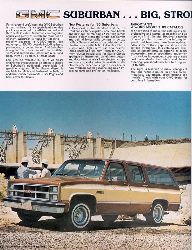 1983 GMC Suburban Brochure Page 6
